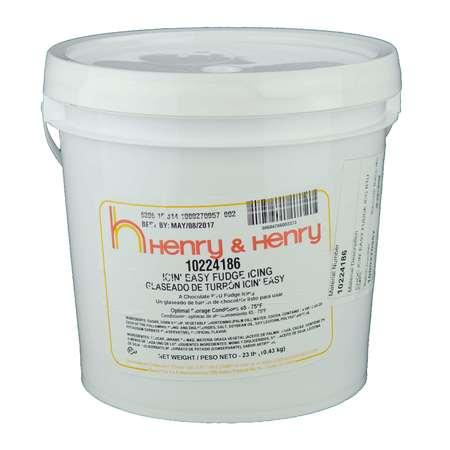 HENRY AND HENRY Henry And Henry Chocolate Fudge Icing, 23lbs 10224186